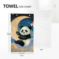 thumbnail image 4 of WYYP Panda Bear Towels 2-Pack | Absorbent Hand Towels for Kitchens, Bathrooms, Showers | Funny Kitchen Towels 27.5*16in, 4 of 6