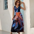 thumbnail image 2 of Octopus in The Mysterious Ocean Sleeveless Dress Female Clothing Dress Women Summer 2025 Dress, 2 of 7