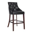 Safavieh Eleni 30 in. H Tufted Wing Back Bar Stool with Ring, Set of 2