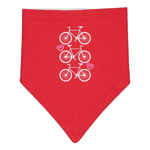 Inktastic Biking Bicycle Silhouette Baby Bandana Bib