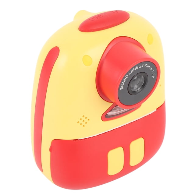 Cámara Instantánea, Enfoque Automático Pantalla De 2 Pulgadas Luz LED Impresión Instantánea Cámara Digital Grabación De Video Para Regalos De Navidad