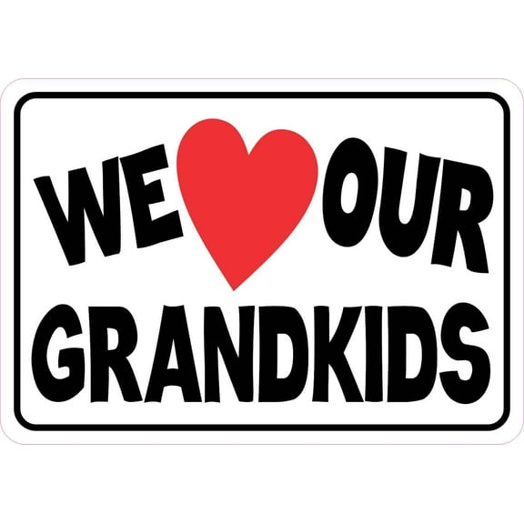 StickerTalk We Love Our Grandkids Magnet, 5 inches x 3.5 inches