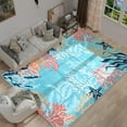 thumbnail image 7 of Jamfeel Vintage Floral Rugs for Living Room Low Pile Washable Area Rug Carpet Non Slip Bedroom Rugs 4'x6' Beige, 7 of 7