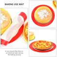 thumbnail image 3 of Red 2 Pc Roasting Pan Silicone Baking Toaster Liner Mat Non-slip, 3 of 6