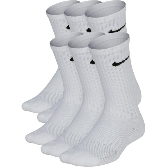 Nike Kids' Cushioned Cotton Training Socks, 6 Pack