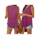 thumbnail image 4 of Las mujeres Vest Tops, sin mangas Color Sólido Cuello en V Casual Blusa Camisas Nituyy Disponible en varios colores, un chaleco de moda de color sólido., 4 of 5