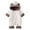 White, variant on OJSFQUFP Baby Winter Fleece Lined Snowsuit Bear Ear Hooded Quilted Romper Warm Zipper Infant Jumpsuit