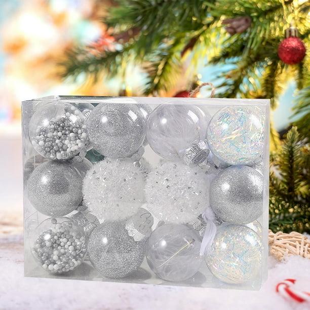 24x Bolas de Navidad Adornos de Navidad Manualidades Colgantes