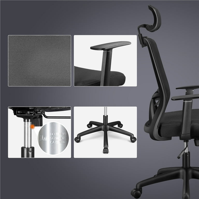 Smilemart high back office chair ergonomic mesh back chair adjustable swivel executive computer chair hot sale