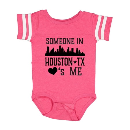 

Inktastic Houston Texas Someone Loves Me Skyline Gift Baby Boy or Baby Girl Bodysuit