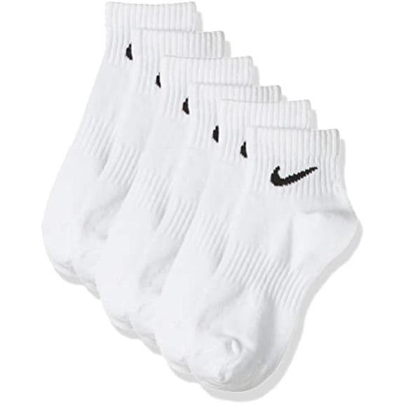 Nike Everyday Ankle Training Socks 3 Pair L 8-12 SX7677-100