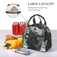 thumbnail image 3 of Xecao Surreal Panda Warrior Print Insulated Lunch Box, Lunch Cags Lunch Bag Featuring An Adjustable Shoulder Strap, 3 of 5