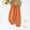 Pants-85Orange, variant on Gamivast Overalls for Girls Pull on Elastic Hem Harem Pants Cropped Loose Fit Comfy Pants Romper Jumpsuit for Summer Vacation Casual Play Outfit Beach Wear