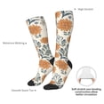 thumbnail image 3 of Daiia Sports Socks Sunflowers 5 Printed Novelty Crew Socks for Men Women Knee High Socks Cotton Socks Soft & Breathable Support Unisex Socks, 3 of 9