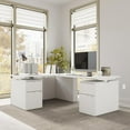 thumbnail image 3 of Stratus 60W Standing L Desk with Drawers in White - Engineered Wood, 3 of 8
