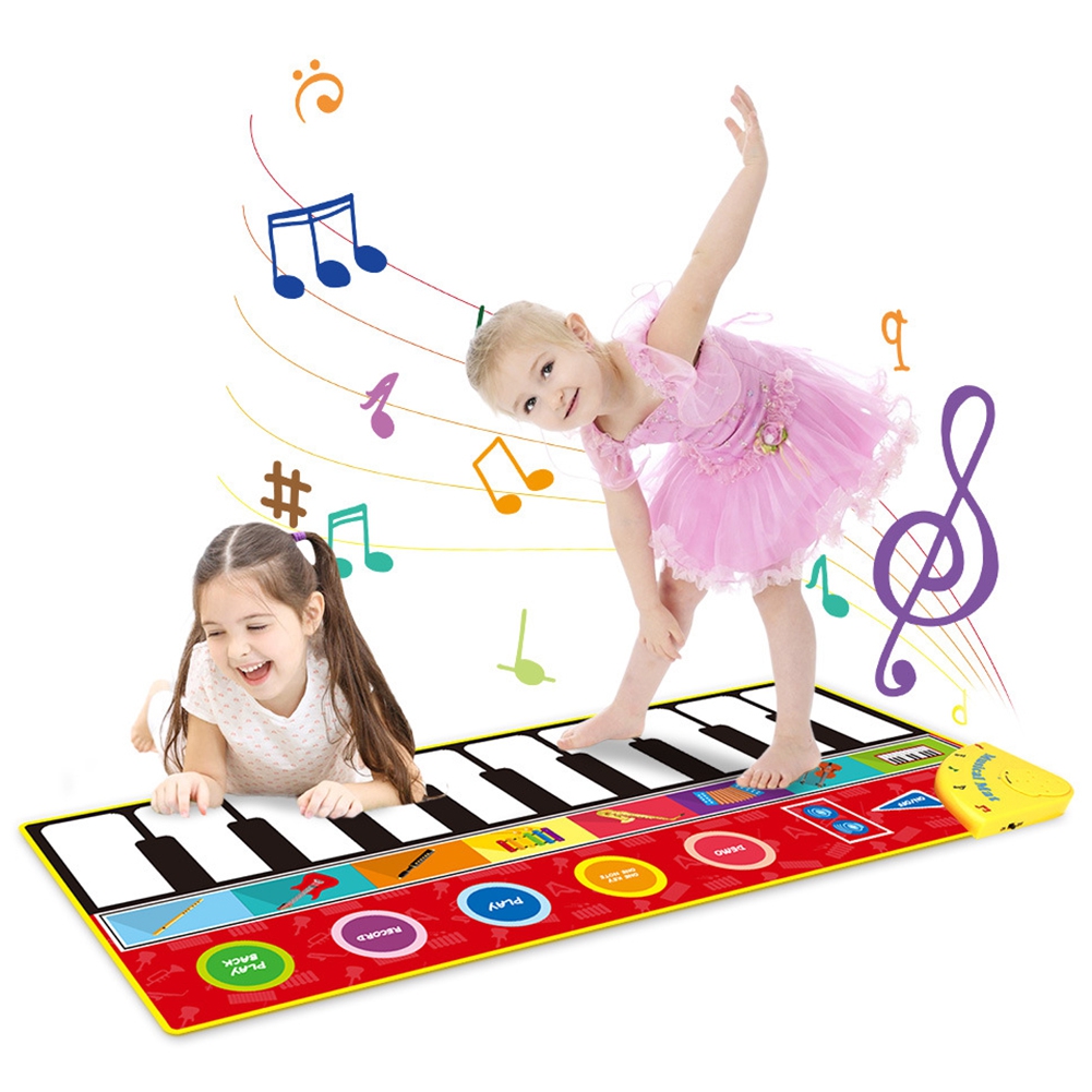 wirlsweal Baby Music Dance Mat Toddler Music Piano Keyboard Dance Floor