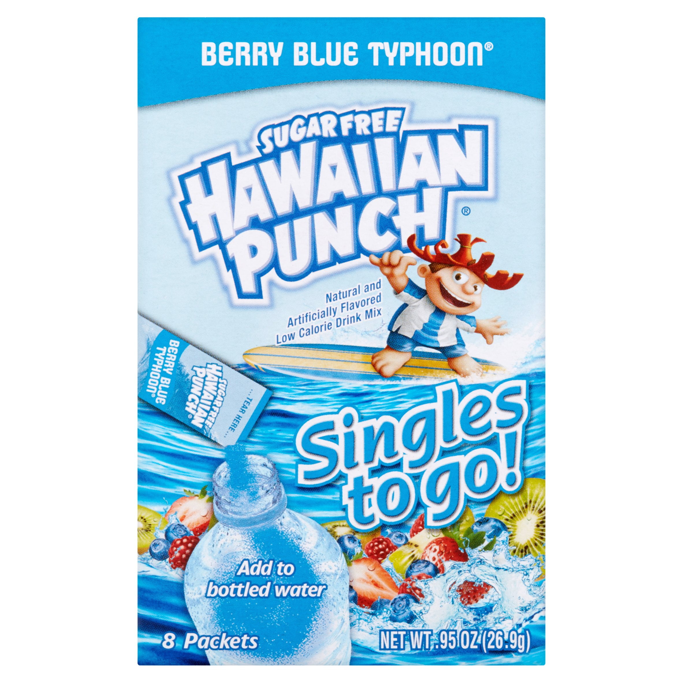 Hawaiian Punch Sugar-Free Berry Blue Typhoon Drink Mix