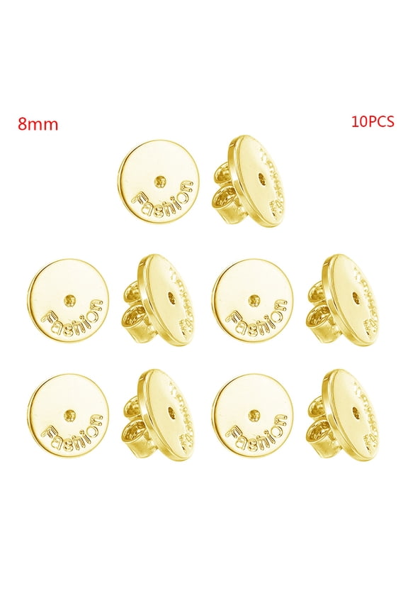 ✪ 10x Alloy Earring Backs Replacements Safety Butterfly Earrings Stoppers Gold Silver Color Ear Locking for Posts Earrings