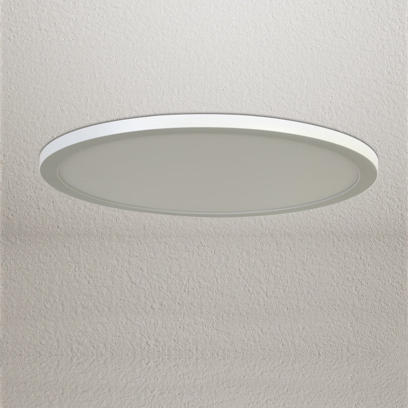 LNC 15" LED Flush Mount Ceiling Light,5CCT Adjustable,Ultra Thin,Damp Rated