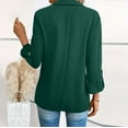 thumbnail image 5 of Duoif Womens Blazer Women's Casual Formal Long Sleeved Jacket Light Spring Summer Cardigan Blazers for Women Business Casual Green XL, 5 of 5