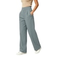 thumbnail image 5 of CQONEPT Women's Wide Leg Pant High Waisted Business Casual Dress Pants High Waisted Pleated Fall Pants with Pocket, 5 of 6