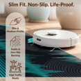 thumbnail image 6 of Design&I 2'x3' Ultra Soft Door Mat, Classic Record Album With Electric Teal Accents And Black Circle None Fluffy Washable Easy Care Indoor rug for Bedside Entryway, 6 of 7