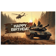 thumbnail image 2 of Military Themed Happy Birthday Banner Backdrop Background, Decorations for Birthday Party, Photography Props, Military Vehicle Party Supplies, 2 of 8