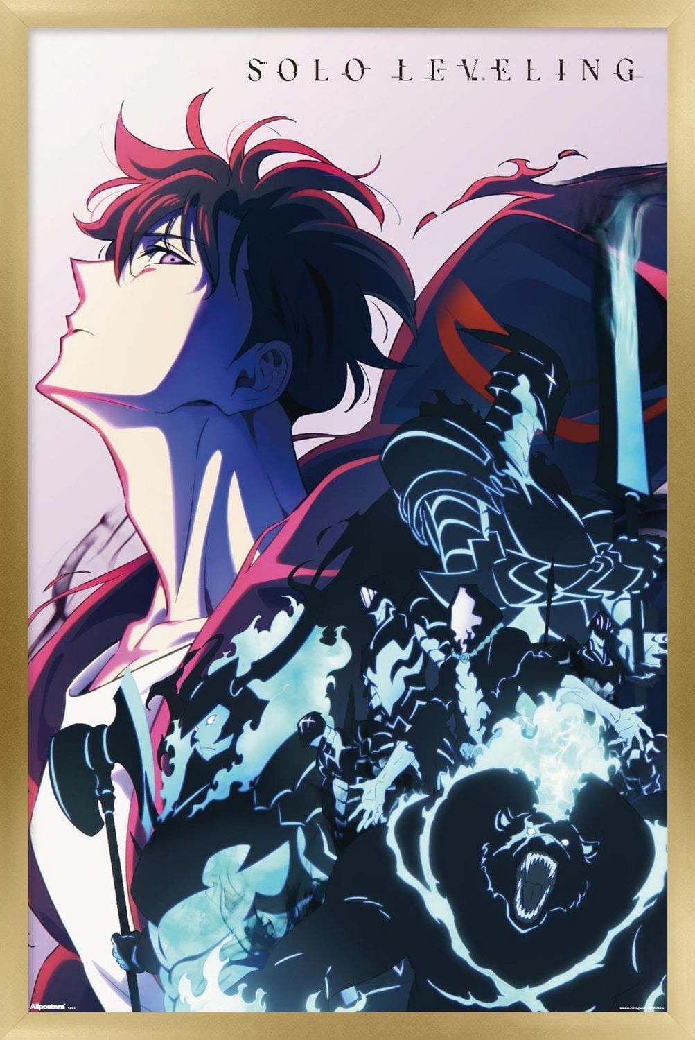 Solo Leveling: Season 2 - Teaser Key Art Wall Poster, 14.725" x 22.375" Framed