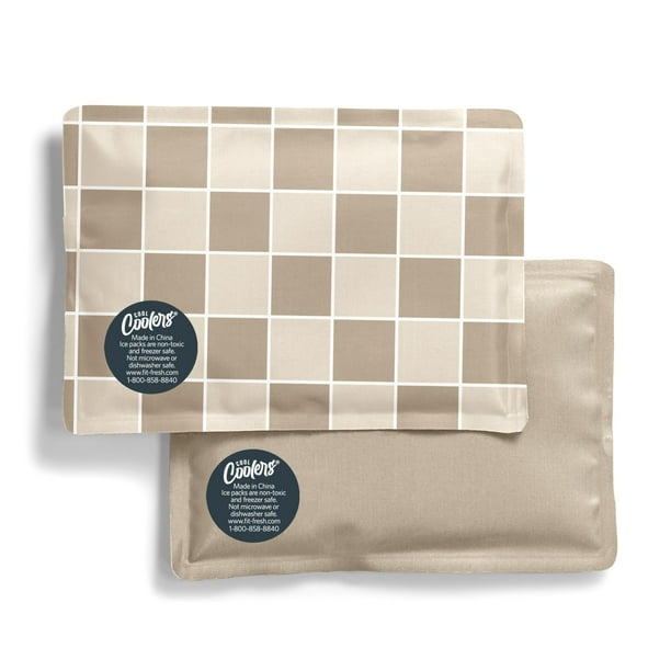 Paquete de 2 Bolsas de Hielo Suaves Fit & Fresh Cool Coolers para Loncheras