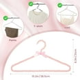 thumbnail image 3 of Concepts Heavy Duty Pearl Hangers for Kids — Coat Hangers, Pant Hangers, Skirt Hangers, White with Pink Ribbon, 8-Pack, 3 of 17