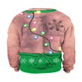 thumbnail image 3 of Ugly Noël Chandail en Molleton Hommes Femmes Col Rond Chandail en Molleton, 3 of 4