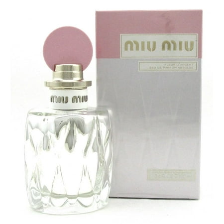 Perfume Container - Miu Miu Fleur D'Argent Perfume 3.4 oz.EDP Absolue Spray for Women.New Sealed Box