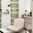 thumbnail image 2 of Brewster Juda Green Scrap Wood Unpasted Non Woven Wallpaper, 20.5-in by 33-ft, 56.4 sq. ft., 2 of 3