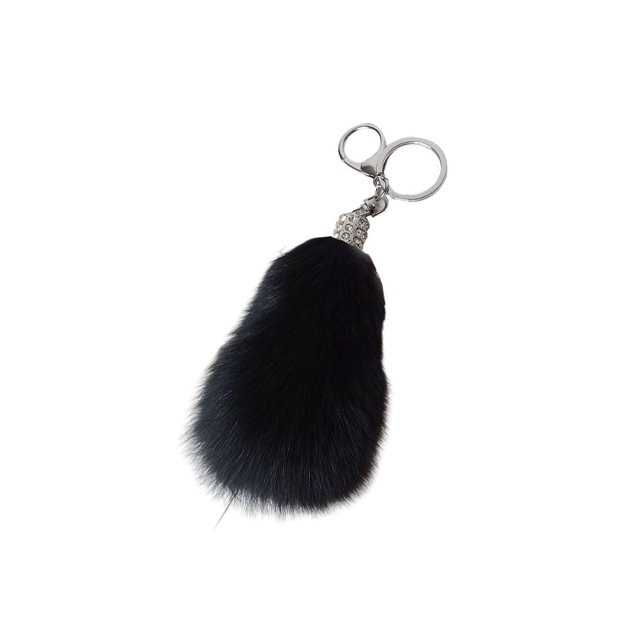 Qarigey Llavero Animal Premium exquisito encantador hecho a mano llaves anillo moda Simple colgante bolsas de felpa mujeres hombres cumpleaños Ropa, zapatos y accesorios Miscelánea Negro 10cm-13cm Qarigey AP014560-03