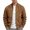 Camel, variant on Men's Faux Suede Zip Up Jacket Stand Collar Long Sleeve Pockets Casual Fall Winter Work Office Daily Outerwear for Men Red XXXL
