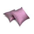 thumbnail image 2 of The HomeCentric Luxury Lumbar Pillow Cover Lilac Pack Of 2, 20"x54" (50x135 cm) Art Silk Plain & Solid Oblong Pillow Cover, Solid Modern Style - Lilac Luxury, 2 of 5