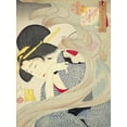 thumbnail image 2 of Yoshitoshi, Tsukioka 12x14 White Modern Wood Framed Museum Art Print Titled - Phases of manners and customs, 2 of 4