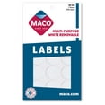 thumbnail image 2 of MACO 1" Dia. White Round Multi-Purpose Labels, 600 per Box, 2 of 2