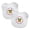 White, variant on BabyFanatic Officially Licensed Unisex Baby Bibs 2 Pack - NHL Boston Bruins