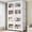 White, variant on 1200Qt Extra Large Stackable Storage Bins with Lid, 300Gal Collapsible Closet Organizer and Storage Drawers with Wheels, Plastic Storage Box, 4Packs, White