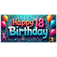 thumbnail image 5 of Neon Style Happy 18 Birthday Backdrop Banner Party Decoration Background for Photography Birthday Parties Celebration Events Photo Props, 5 of 8