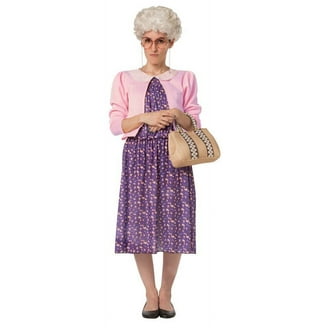 Lyacmy 100 Days Pink Old Lady Costume, 100th Grandma Granny Dress up -  Walmart.com