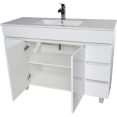 thumbnail image 3 of Zeus 48" Standing Bathroom Vanity Cabinet Set Bath Furniture With Single Sink (White), 3 of 4