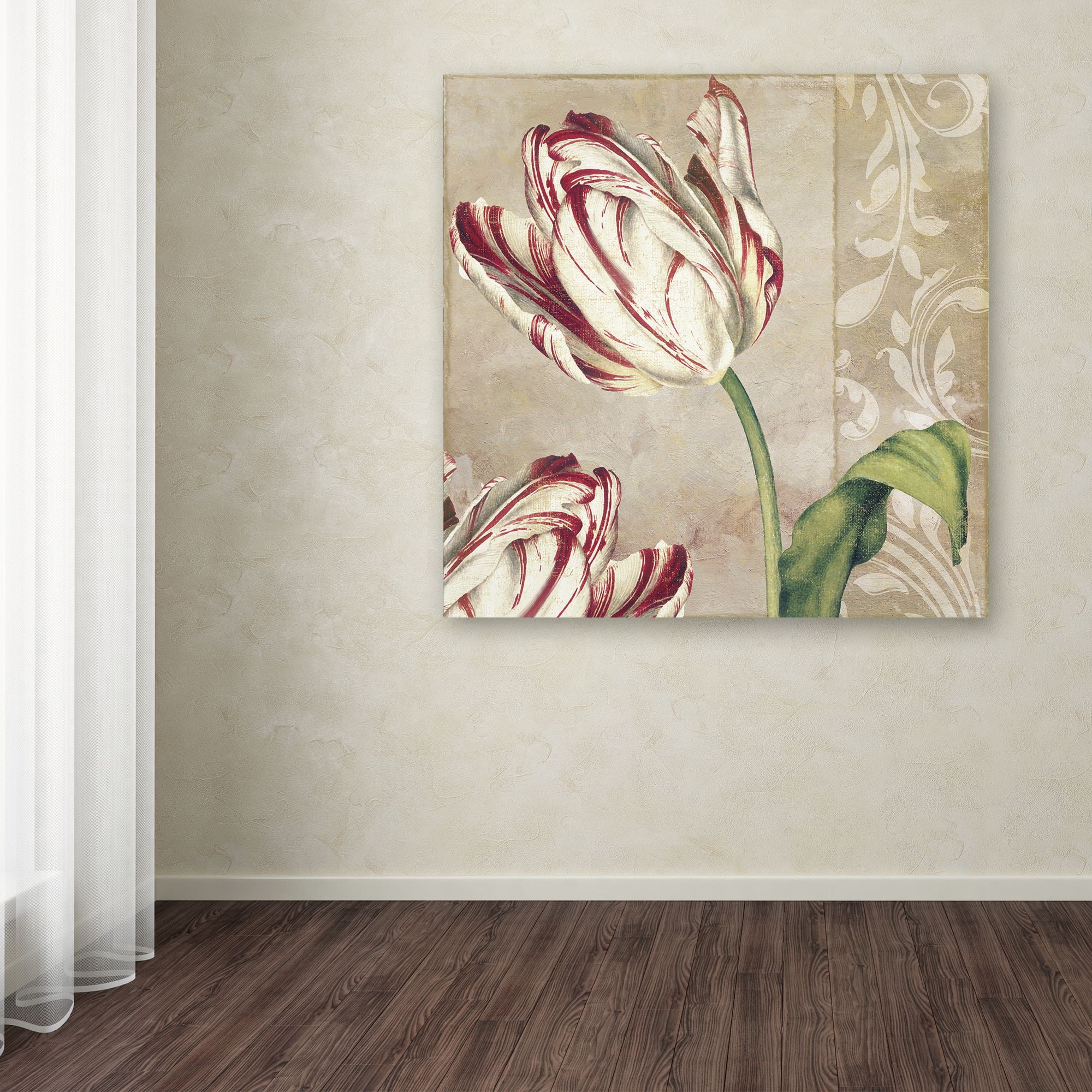 Trademark Fine Art "Peppermint Tulips I" Canvas Art by Color Bakery