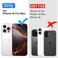 thumbnail image 2 of Funda transparente Temdan para iPhone 16 Pro Max con MagSafe, 2 of 7