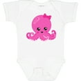 thumbnail image 3 of Inktastic Cute Octopus, Little Octopus, Baby Octopus, Hearts Girls Baby Bodysuit, 3 of 5