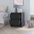 thumbnail image 2 of DeeHome Lovell Nightstand with Sturdy Base and 2-Drawers, 2 of 7