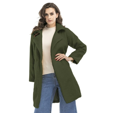 

QYZEU Scrubs Jacket for Women Light Jackets for Women Plus Winter Coats for Womens Jacket Long Sleeve Cardigan Sweatshirts Open Front Lapel Outerwears