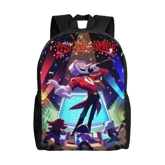 Tenna Deltarune Large Backpack Lightweight Laptop Bag Daypack Travel Backpack for Men Women