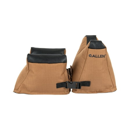 Allen Company Unfilled Front & Rear Rifle Shooting Bag Combo, Tan, Polyester, Model 18419, Medium